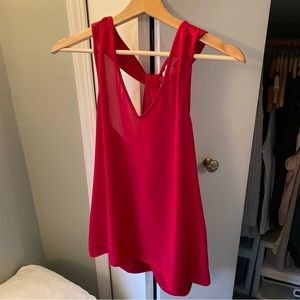 Banana Republic Dressy, Sexy, Draping Tank Blouse in Red
